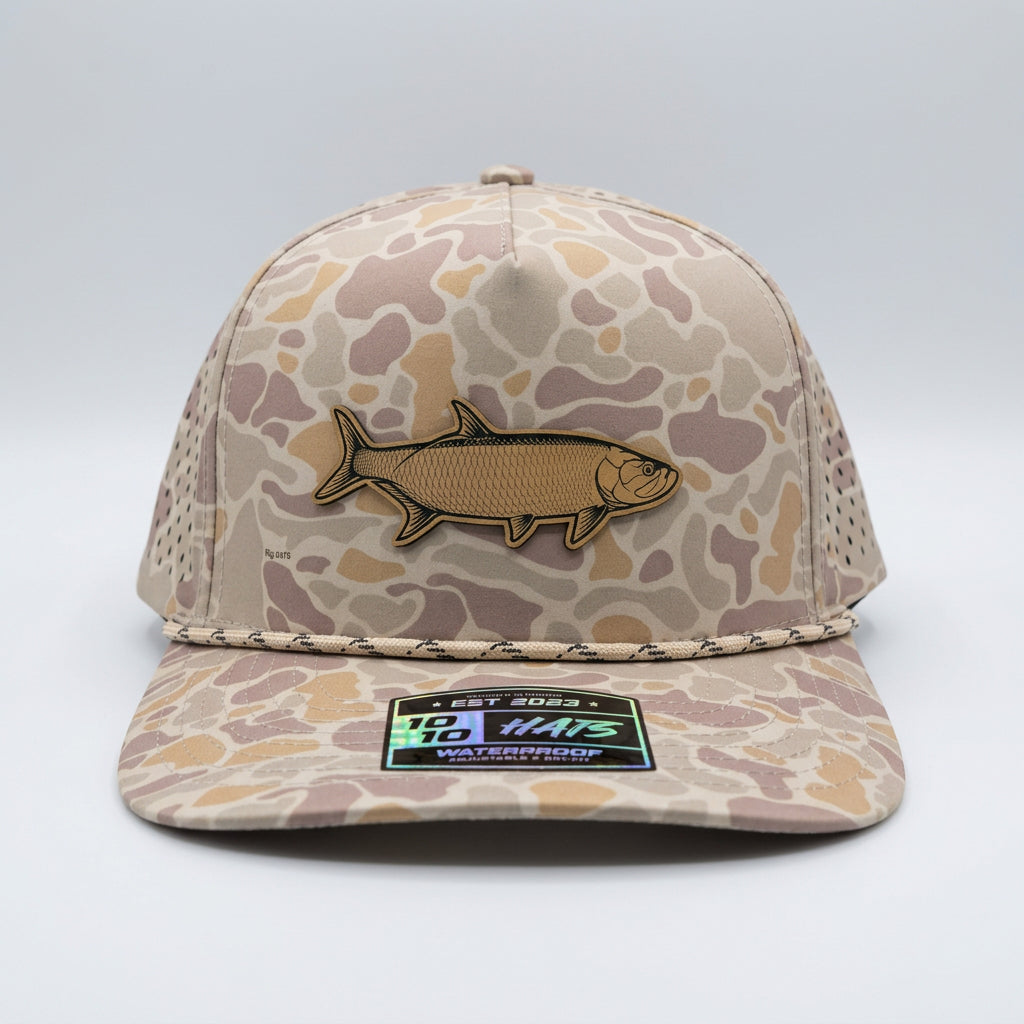 1010 5 Panel Performance Hat  - Tarpon