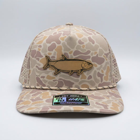 1010 5 Panel Performance Hat  - Tarpon