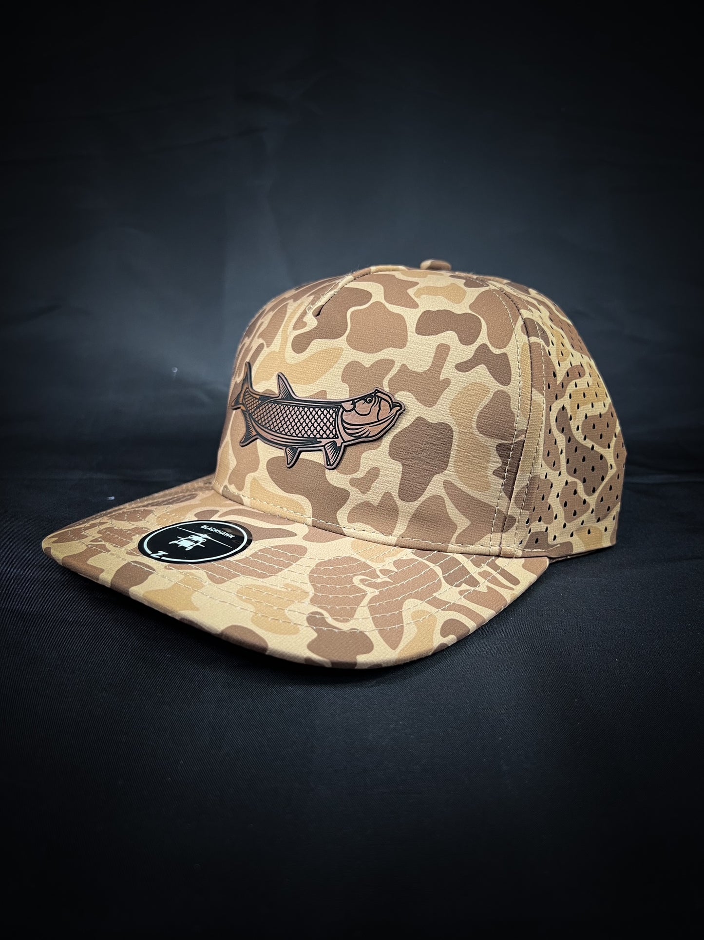 Zapped Blackhawk 5 panel performance tarpon hat