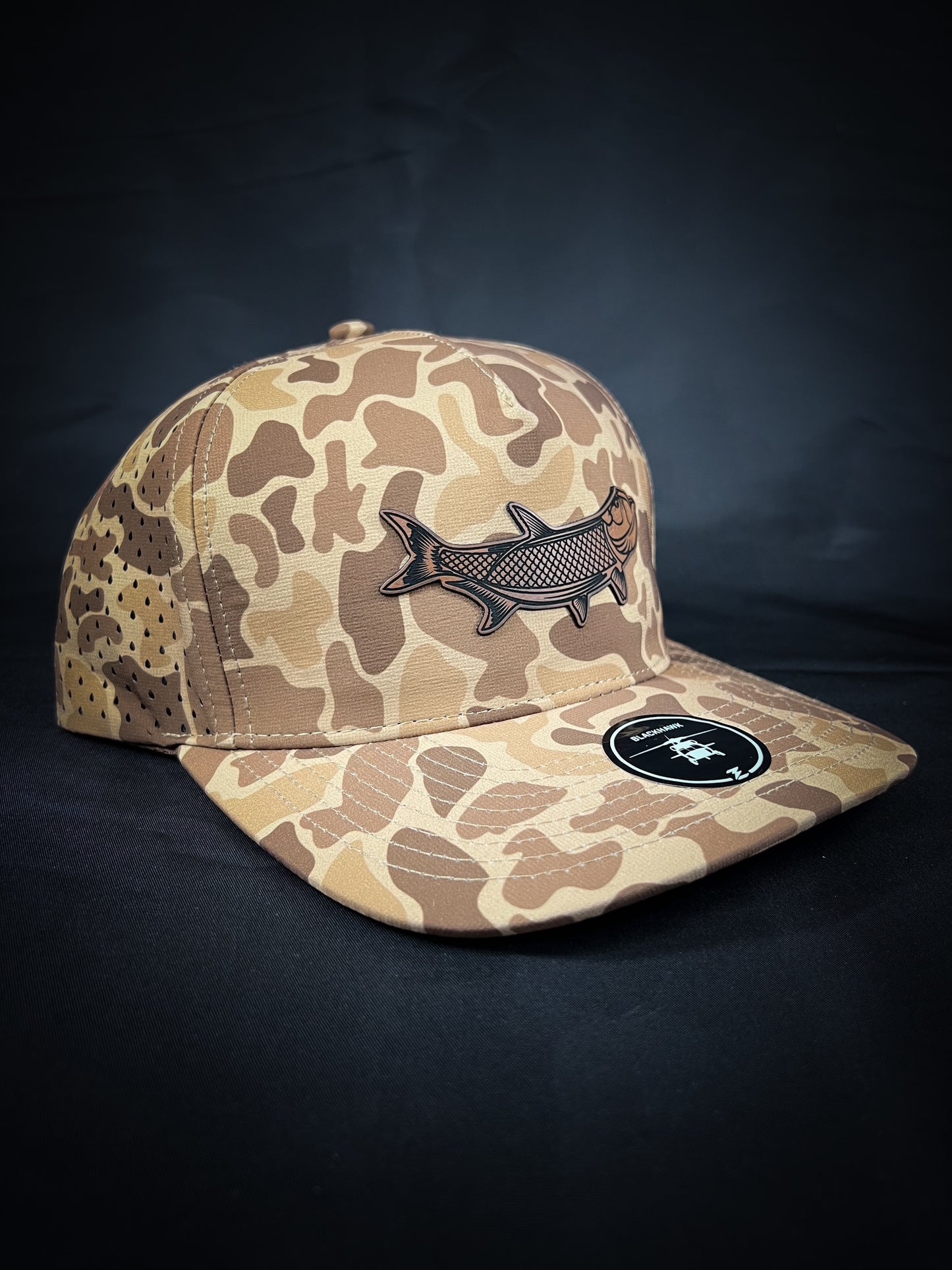 Zapped Blackhawk 5 panel performance tarpon hat